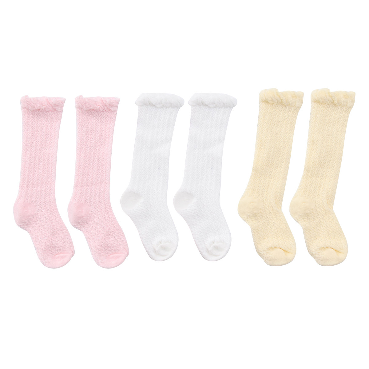 Unisex Baby Socks Non Slip - 3 Pasang Kaus Kaki Panjang Bayi