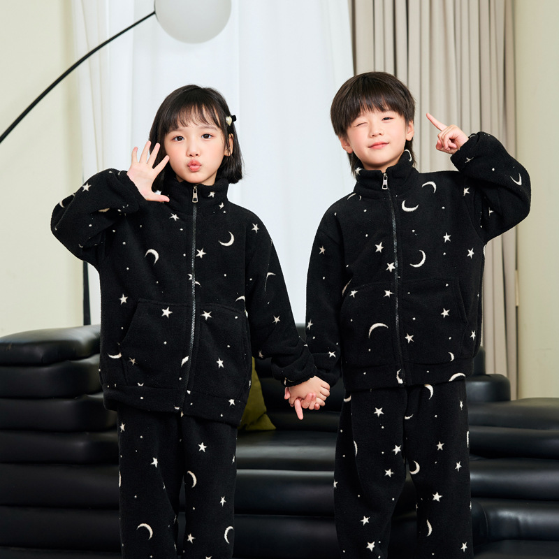 Set Piyama Anak-anak Musim Din - Toddler Boy Winter Fleece Jacket ulasan dan harga
