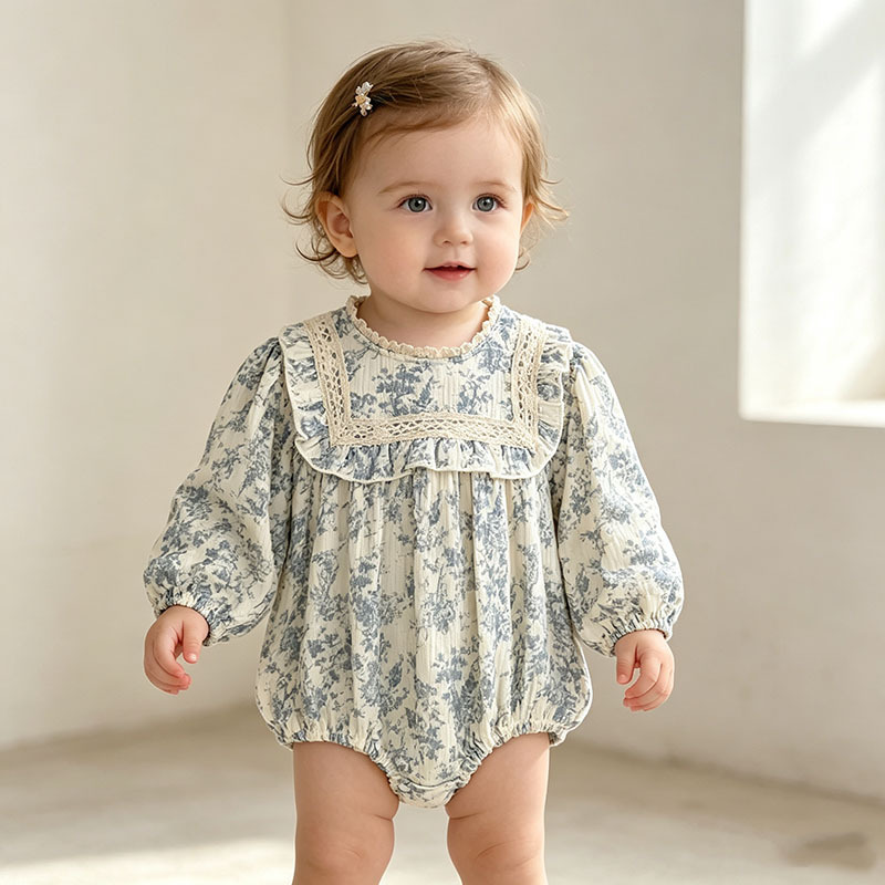 Baju Romper Bayi Perempuan Ber - Newborn Baby Girl Romper Floral ulasan dan harga